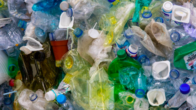 Image of plastic waste being recycled